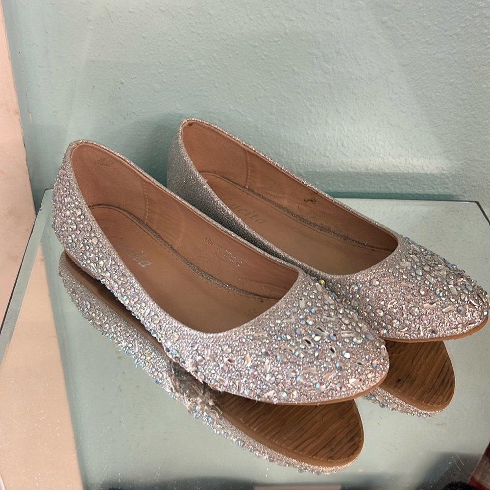 sparkly flats
